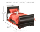 Huey Vineyard Twin Sleigh Bed