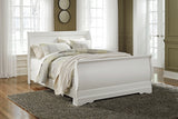 Anarasia Queen Sleigh Bed, Dresser, Mirror and Nightstand