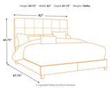 Dolante Gray King Upholstered Bed