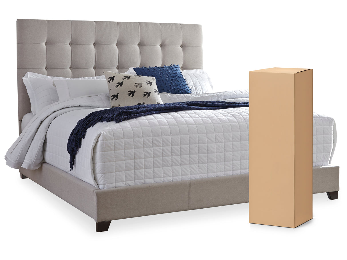 Dolante Beige King Upholstered Bed