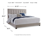 Dolante Beige Queen Upholstered Bed