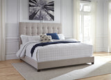 Dolante Beige King Upholstered Bed