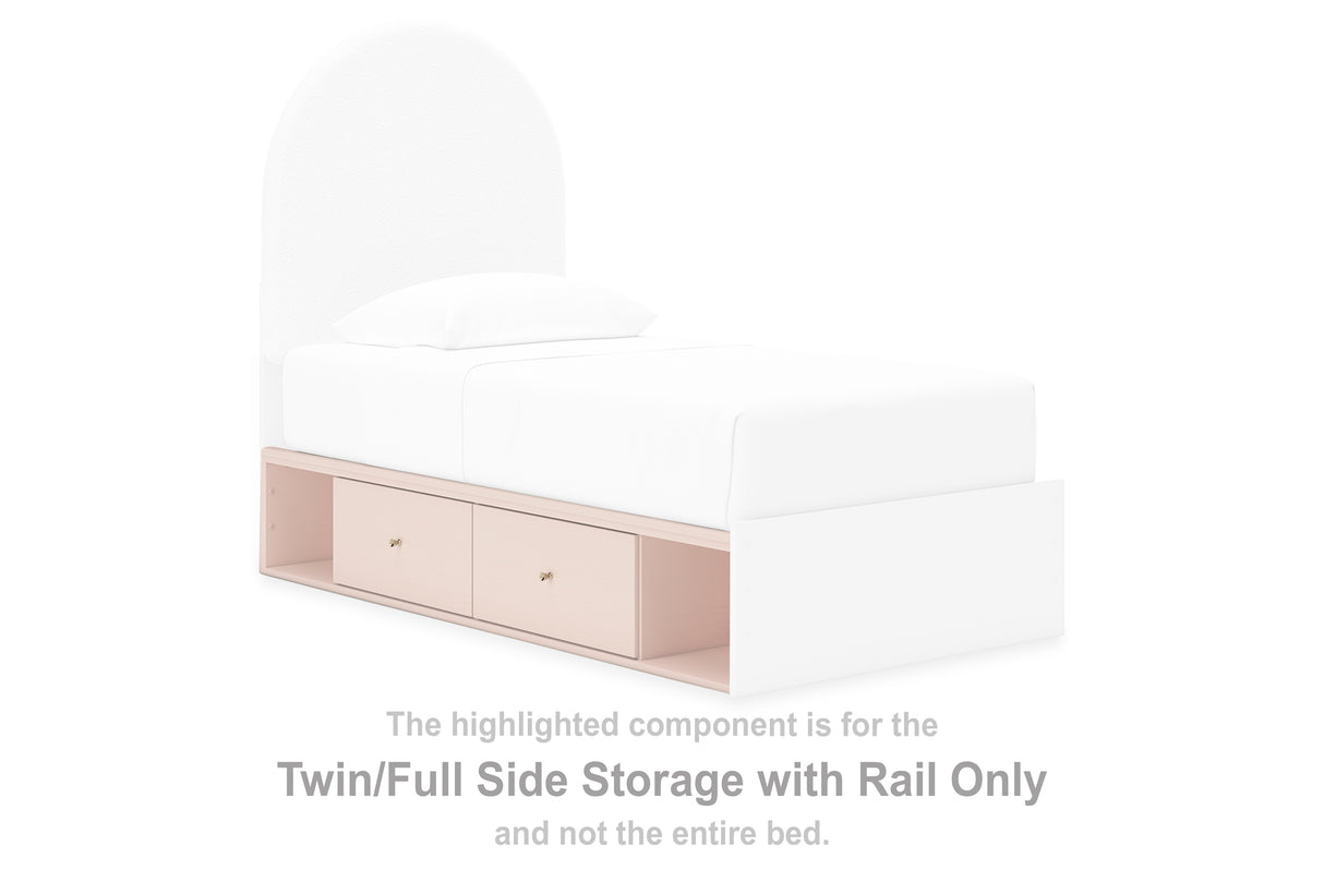 Wistenpine Twin/Full Side Storage with Rail