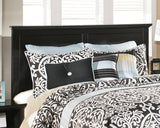 Maribel Black Queen Panel Headboard