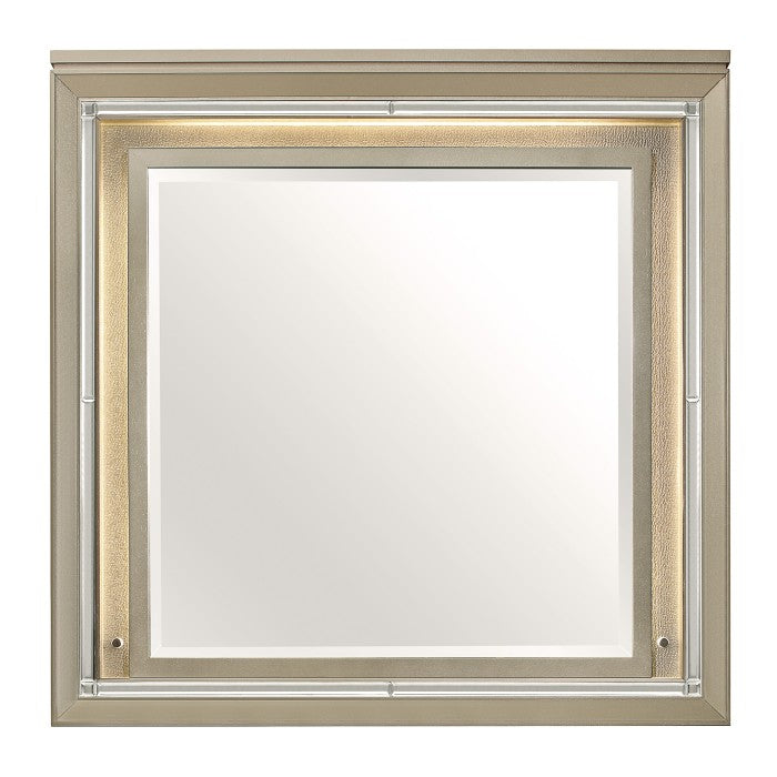 Loudon Champagne Metallic Youth Mirror (Mirror Only)