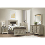 Loudon Champagne Metallic Twin Platform Bed