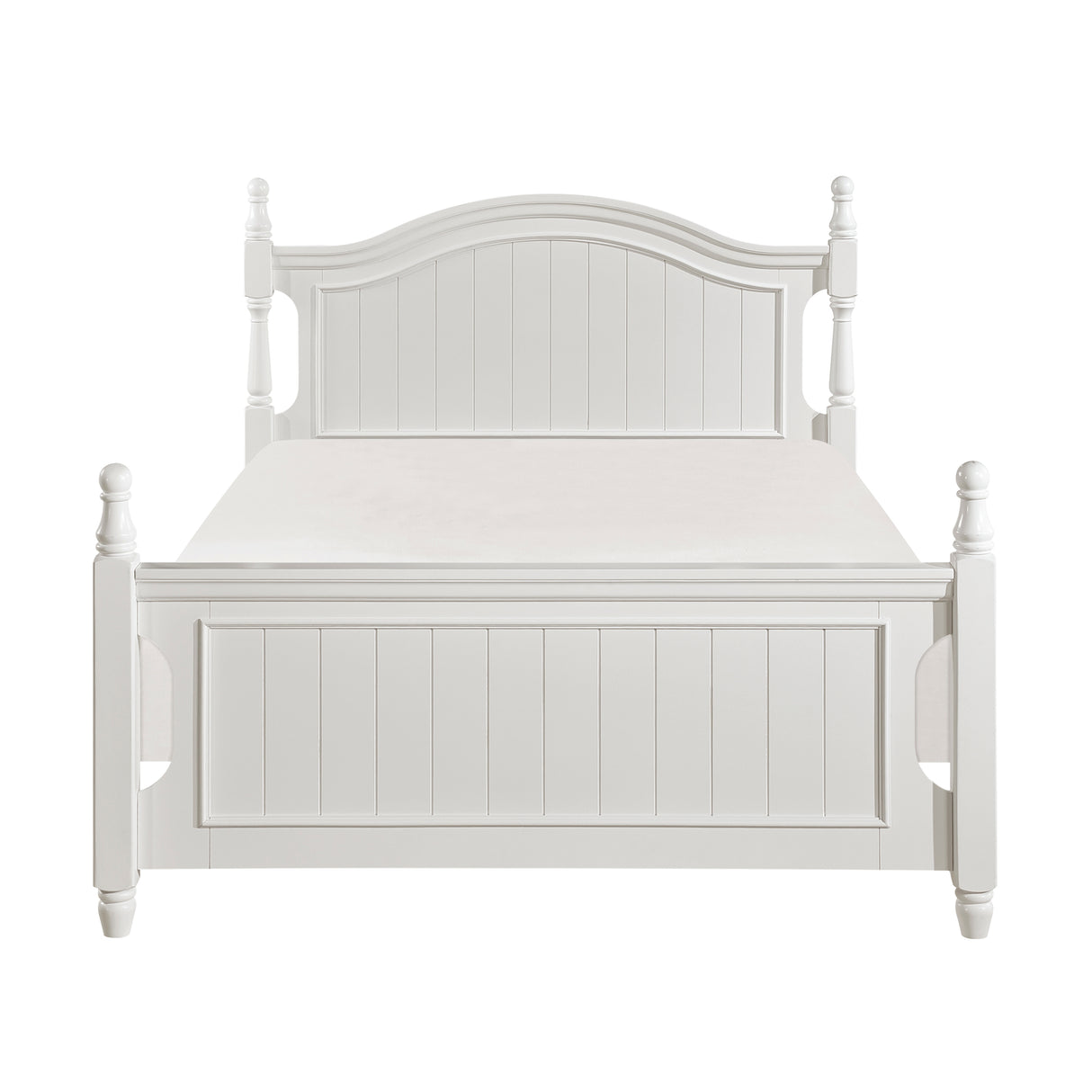 Clementine White Full Platform Bed