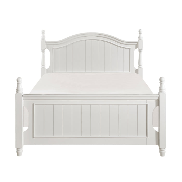 Clementine White Full Platform Bed