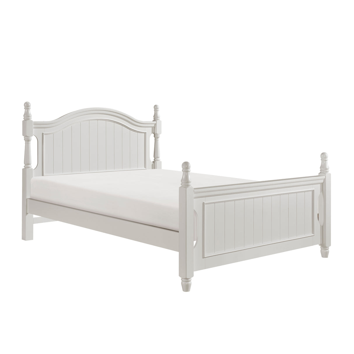 Clementine White Full Platform Bed