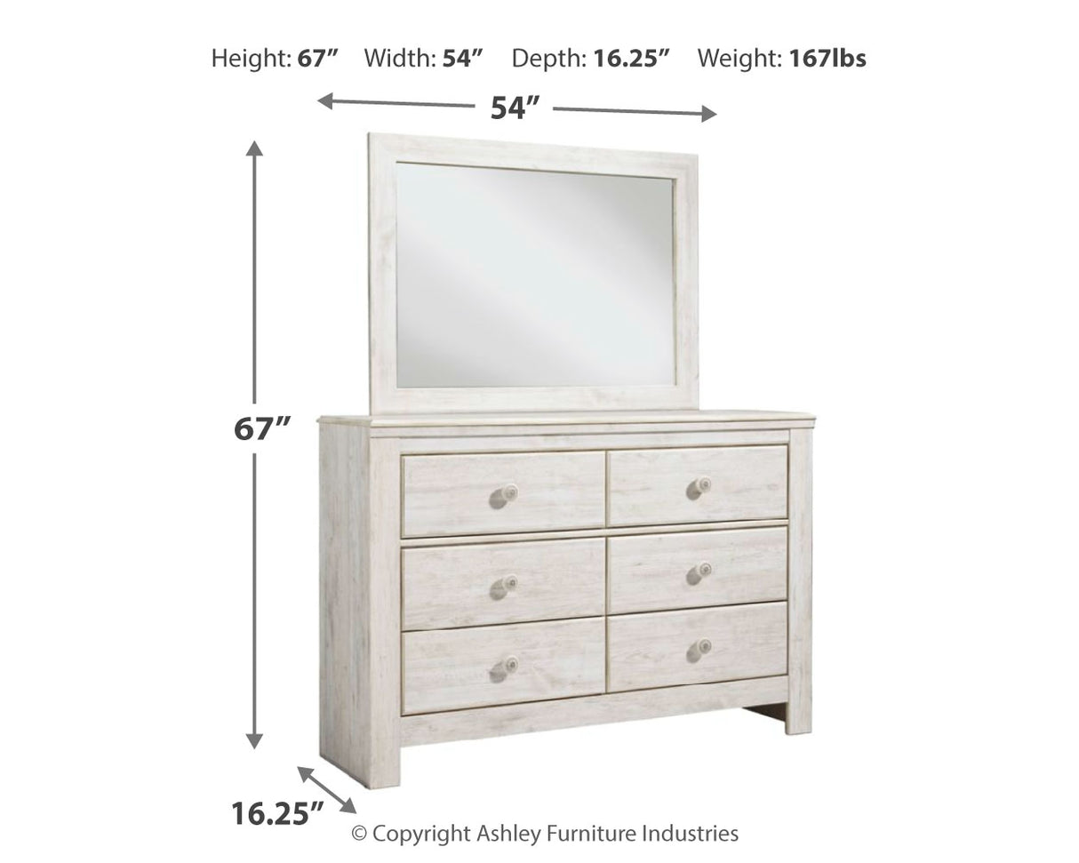 Paxberry Full Panel Bed, Dresser, Mirror and Chest