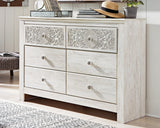 Paxberry King Panel Bed, Dresser, Mirror and Nightstand