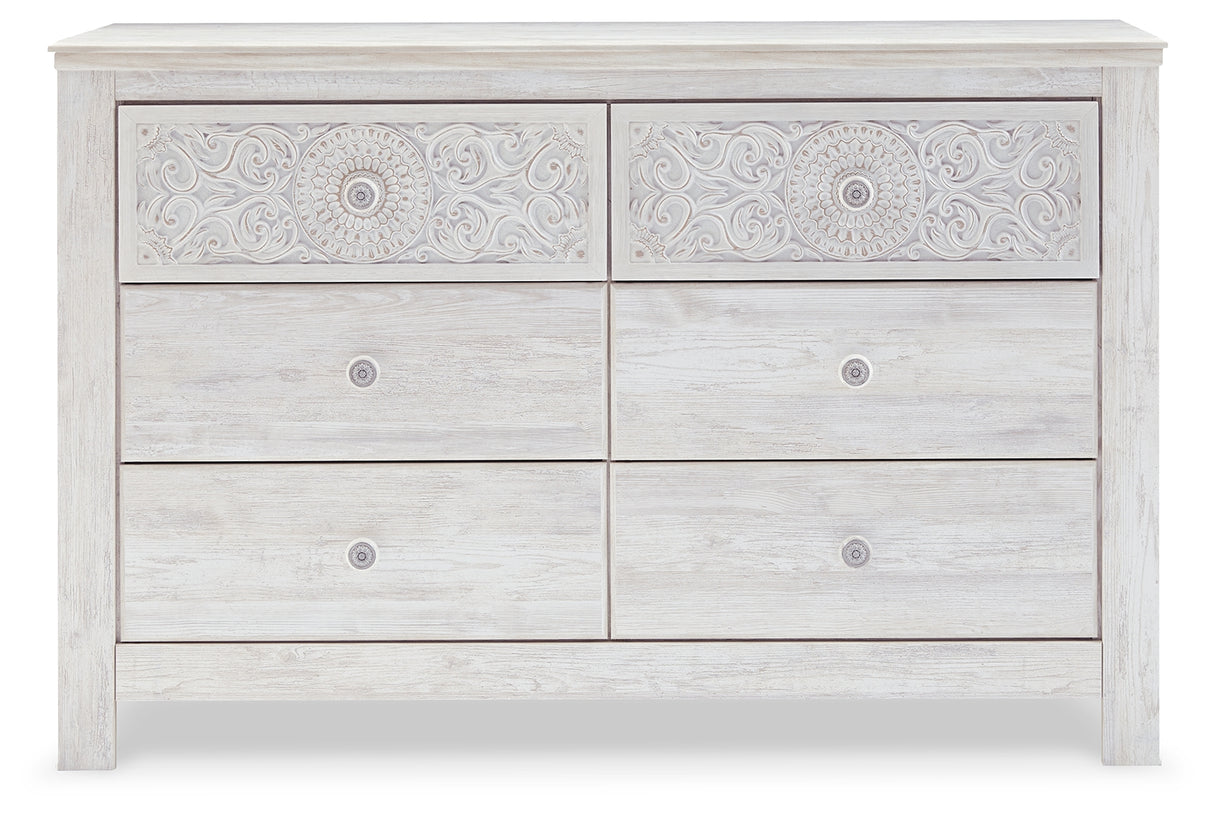 Paxberry Queen Panel Bed and Dresser