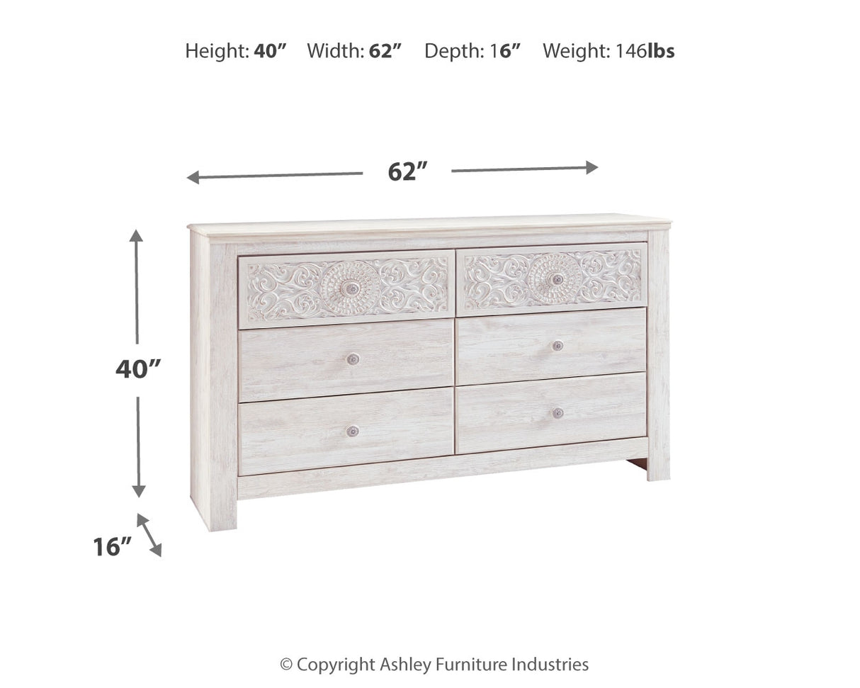 Paxberry Queen Panel Bed and Dresser