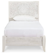 Paxberry Twin Panel Bed and Nightstand