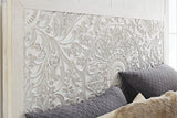 Paxberry Whitewash King Panel Headboard