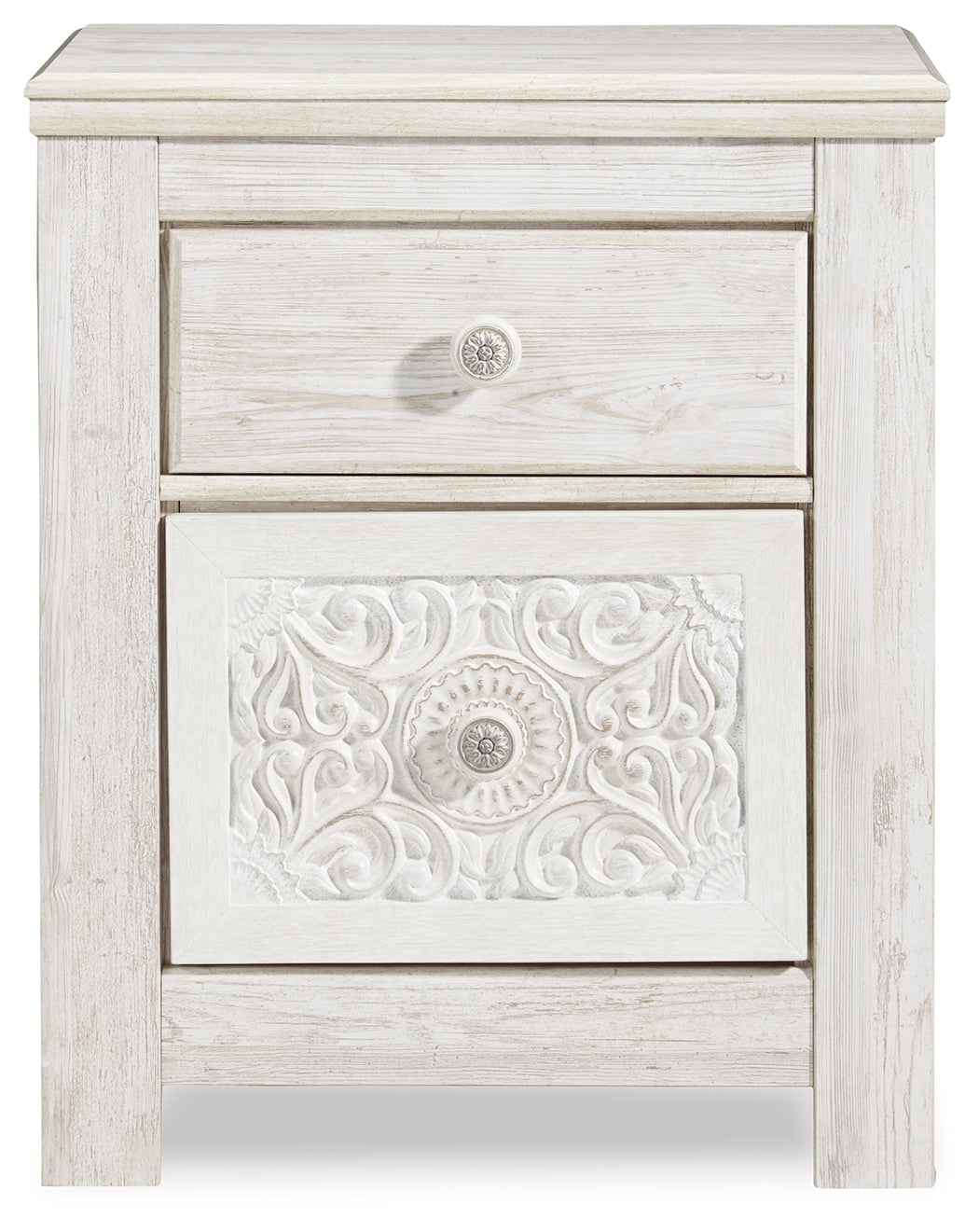 Paxberry Whitewash Nightstand