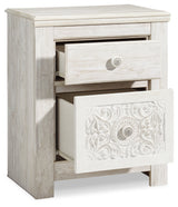 Paxberry Twin Panel Bed and Nightstand