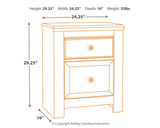 Paxberry King Panel Bed, Dresser, Mirror and Nightstand