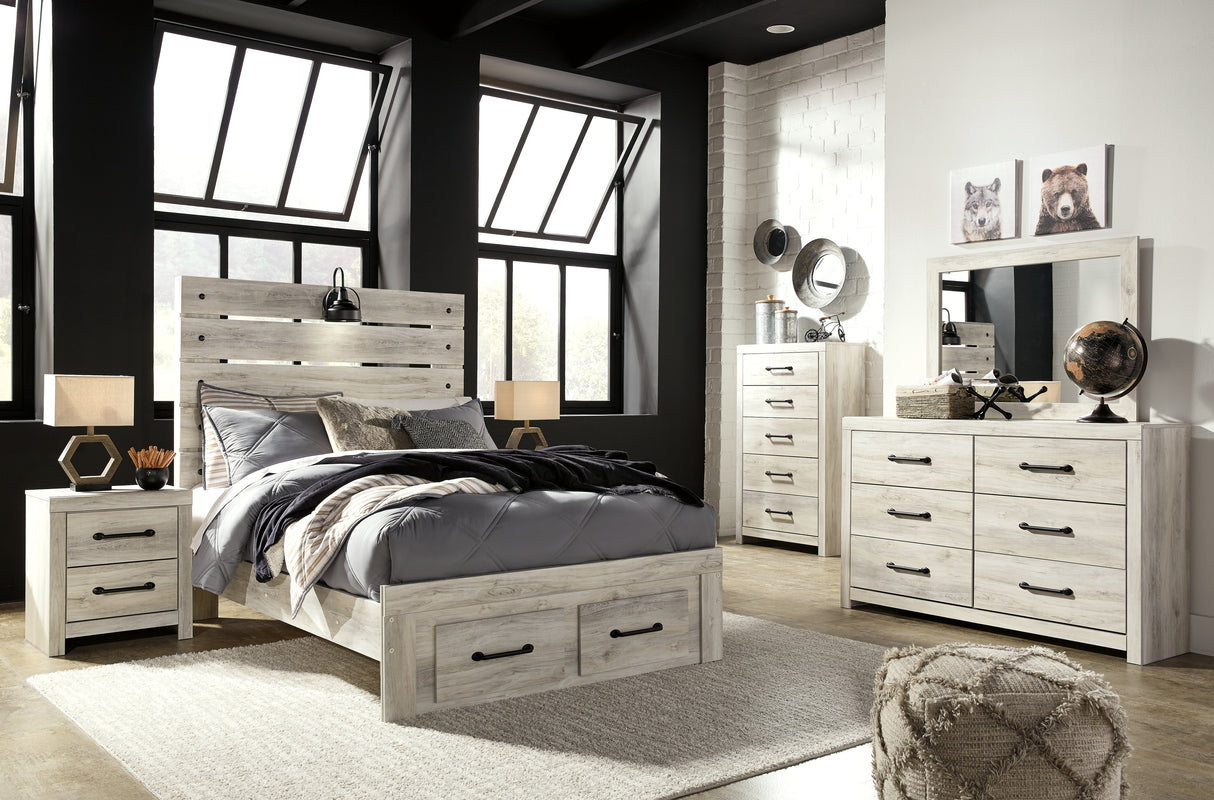 Cambeck Full Panel Bed with 2 Storage Drawers