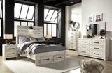 Cambeck Full Panel Bed with 2 Storage Drawers