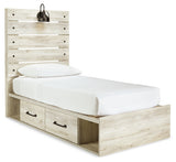 Cambeck Twin Panel Bed with 2 Storage Drawers