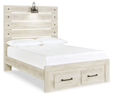 Cambeck Full Panel Bed with 2 Storage Drawers