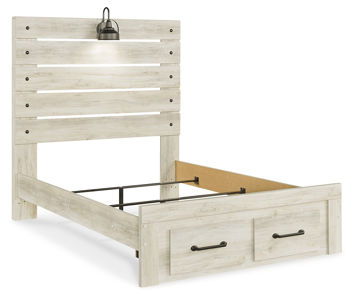 Cambeck Full Panel Bed with 2 Storage Drawers