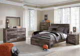 Derekson Full Panel Bed with 2 Storage Drawers