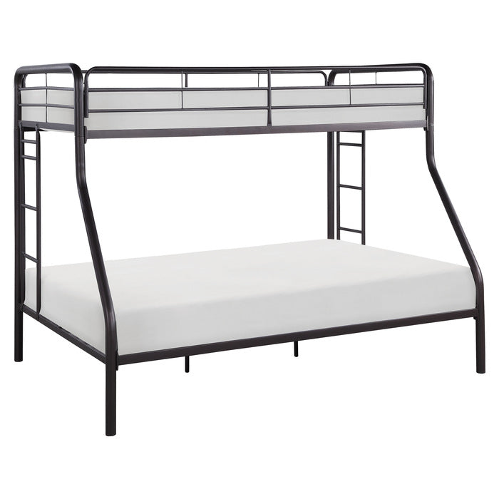 Lunar Dark Bronze Metal Twin/Full Bunk Bed