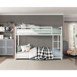 Jovie White Metal Twin/Twin Bunk Bed