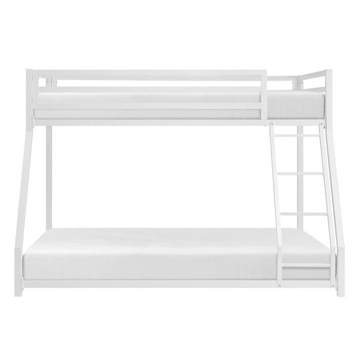 Jovie White Metal Twin/Full Bunk Bed