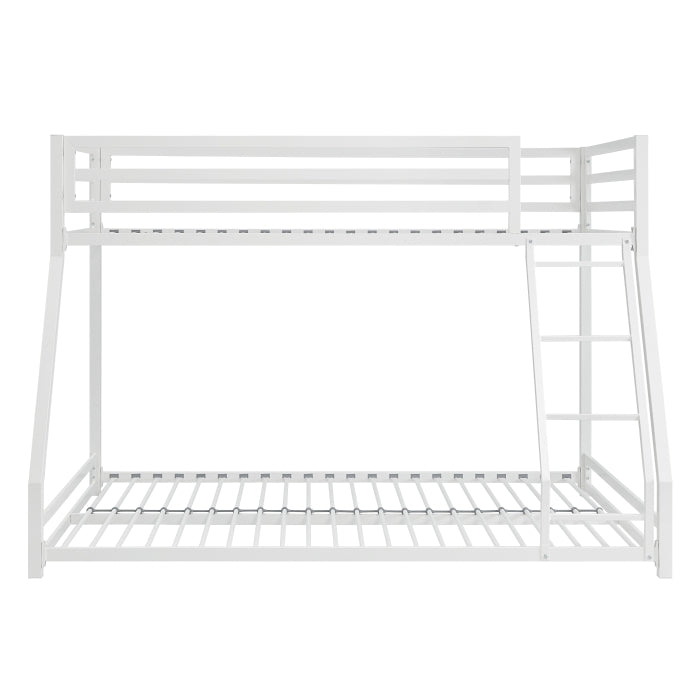 Jovie White Metal Twin/Full Bunk Bed