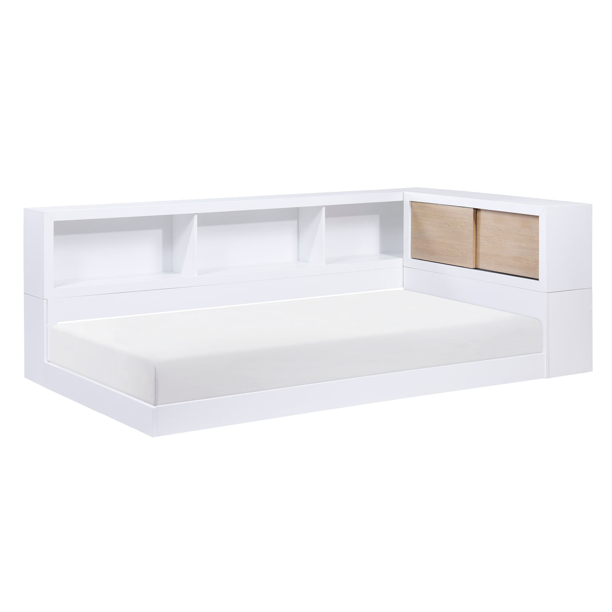 Asker Twin Bookcase Corner Bed