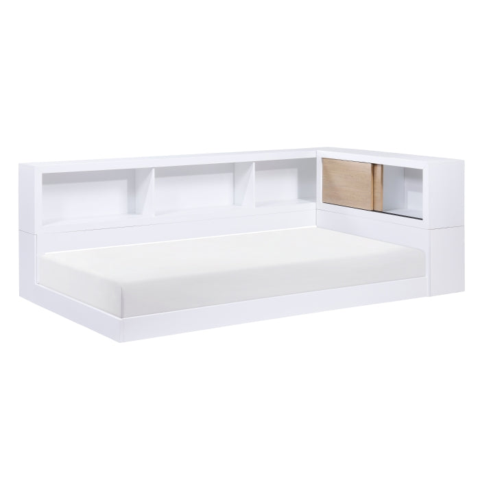 Asker Twin Bookcase Corner Bed