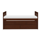 Rowe Dark Cherry Twin/Twin Trundle Bed