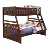 Rowe Dark Cherry Twin/Full Bunk Bed