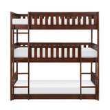 Rowe Dark Cherry Triple Bunk Bed