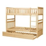 Bartly Natural Pine Twin/Twin Bunk Bed With Twin Trundle