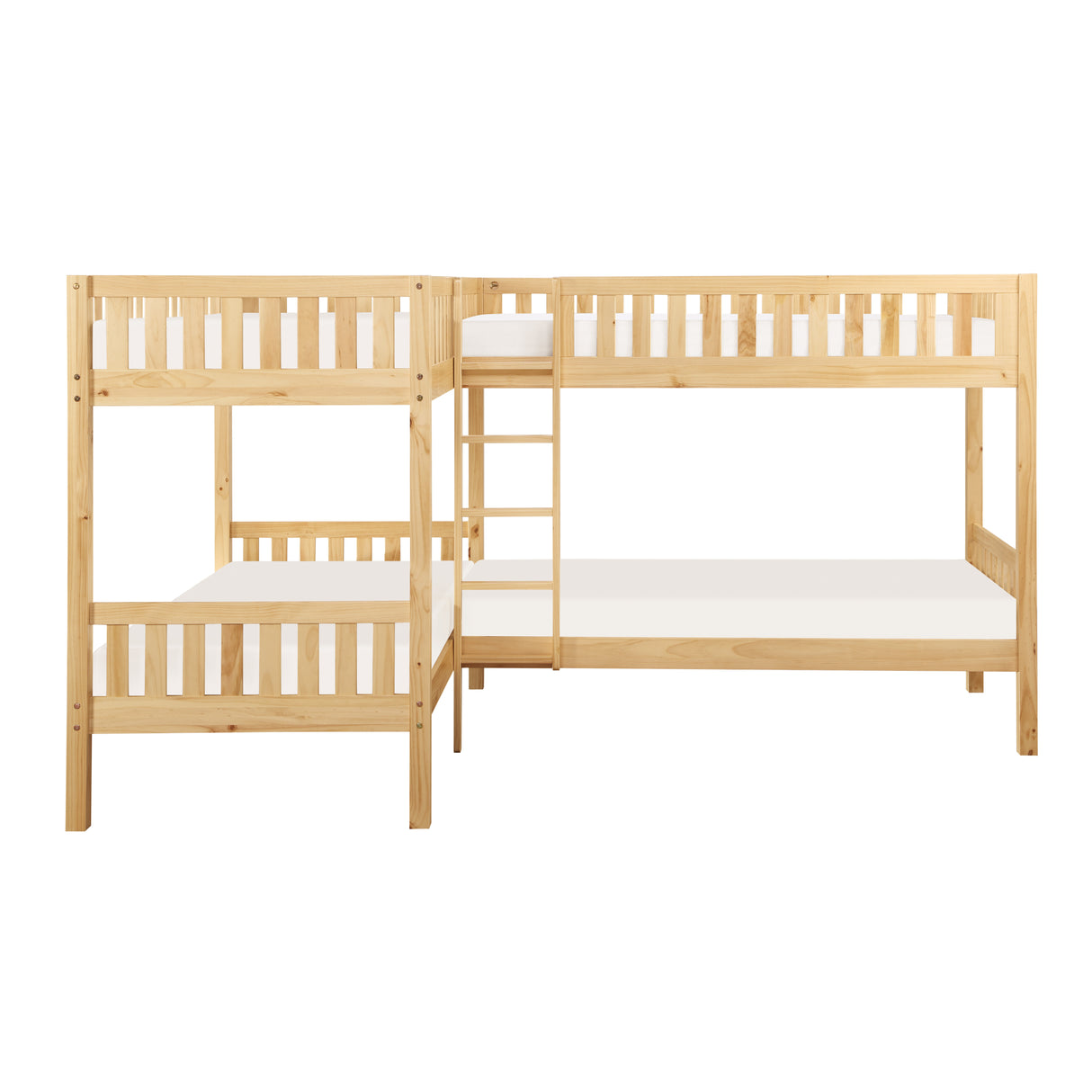 Bartly Natural Pine Corner Bunk Bed