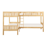 Bartly Natural Pine Corner Bunk Bed