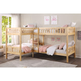 Bartly Natural Pine Corner Bunk Bed