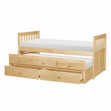 Bartly Natural Pine Twin/Twin Trundle Bed