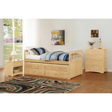 Bartly Natural Pine Twin/Twin Trundle Bed