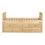 Bartly Natural Pine Twin/Twin Trundle Bed