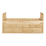 Bartly Natural Pine Twin/Twin Trundle Bed