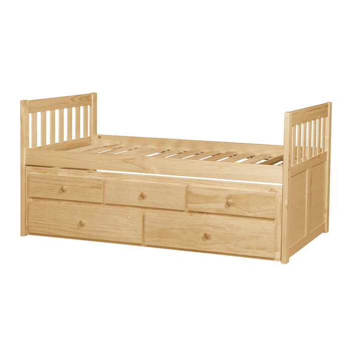 Bartly Natural Pine Twin/Twin Trundle Bed