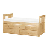 Bartly Natural Pine Twin/Twin Trundle Bed