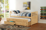 Bartly Natural Pine Twin/Twin Trundle Bed