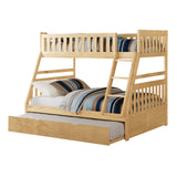 Bartly Natural Pine Twin/Full Bunk Bed With Twin Trundle