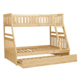 Bartly Natural Pine Twin/Full Bunk Bed With Twin Trundle